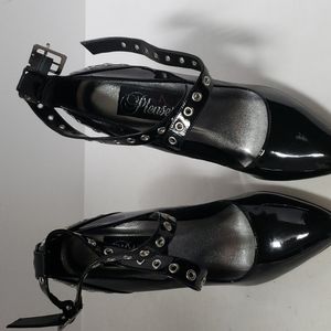 Black Patten Pleaser shoes